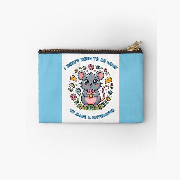 Item preview, Cute Mouse with Flowers designed and sold by amusefullife.