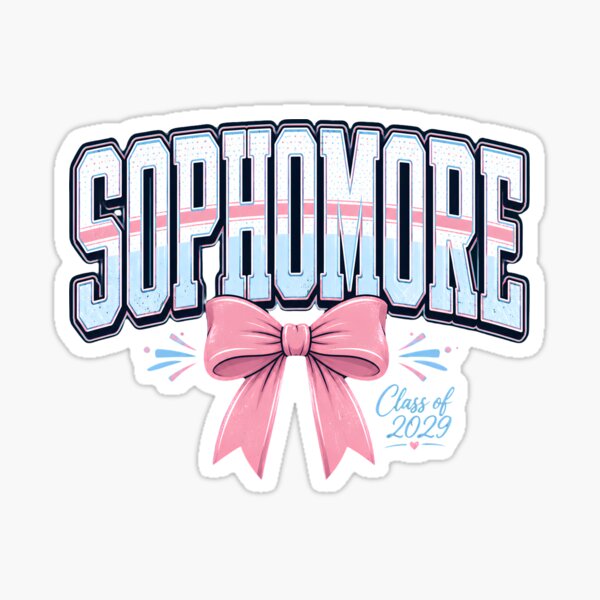 Item preview, Sophomores Class of 2029 T-Shirt, Sophomore School Spirit Gift, Class of 2029 Bow Graphic Tee designed and sold by Velnoxar.