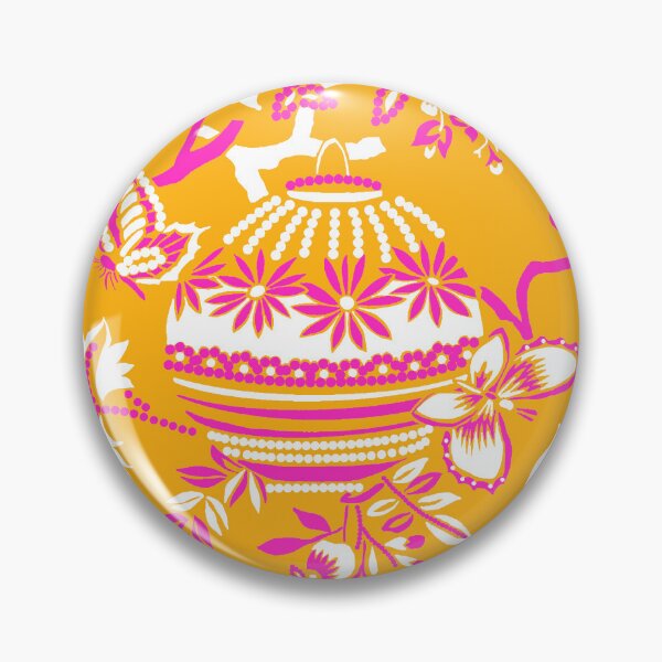 Item preview, Chintz All Over - Pink Orange designed and sold by Fabricatemyart.