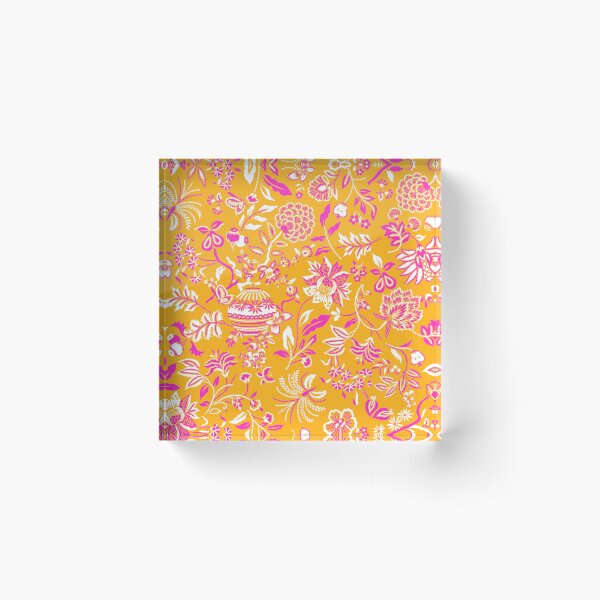 Item preview, Chintz All Over - Pink Orange designed and sold by Fabricatemyart.