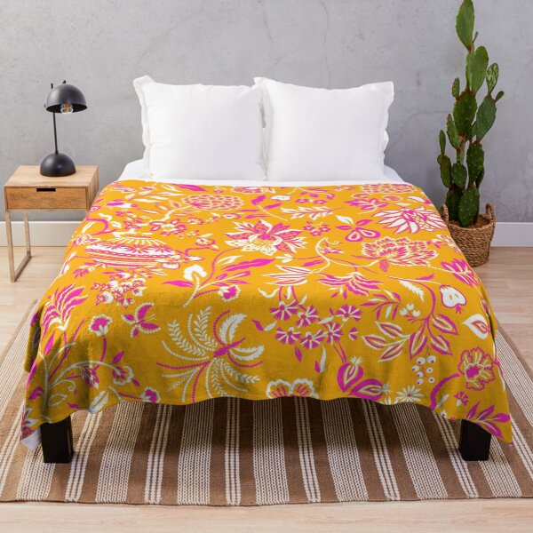 Item preview, Chintz All Over - Pink Orange designed and sold by Fabricatemyart.