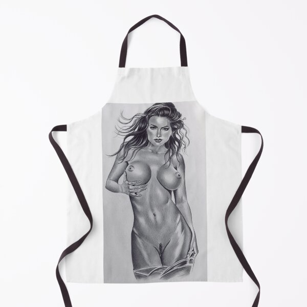 Item preview, Erotic girl nudo original pencil drawing by Jecawuart designed and sold by Jelena Vučković.