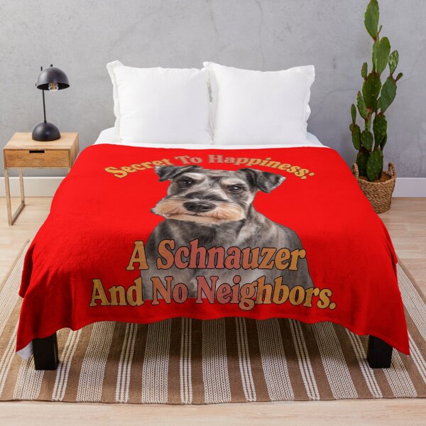 Item preview, Schnauzer Dog Owner Secret To Happiness: A Schnauzer And No Neighbors designed and sold by fantasticdesign.