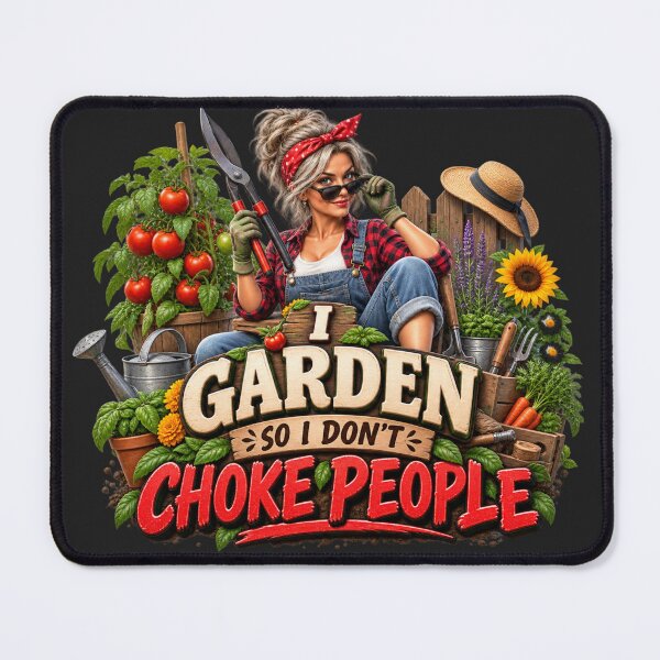 Item preview, I Garden So I Don't Choke People – Funny Gardening Humor for Women designed and sold by unicatello.