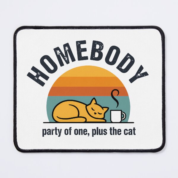 Item preview, Homebody Cat Party of One Cozy Introvert designed and sold by LYRA-Concepts.