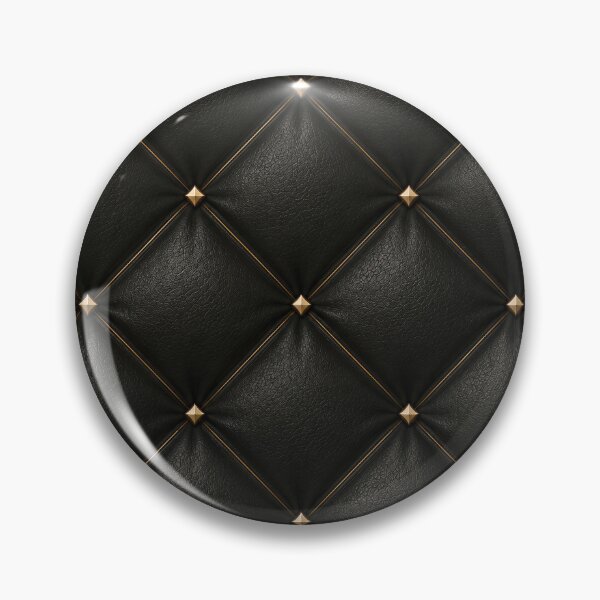 Item preview, Tufted Black Leather with Gold Studs designed and sold by Maria Dryfhout.
