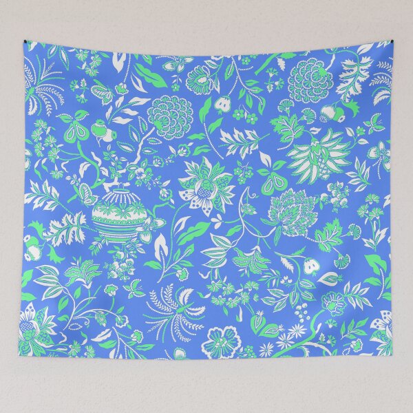 Item preview, Chintz All Over - Blue Green designed and sold by Fabricatemyart.