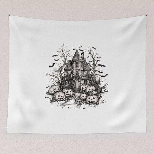 Item preview, Vintage Haunted House Halloween Gothic  designed and sold by roartusa.