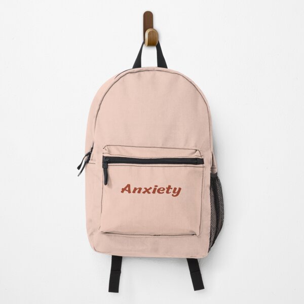 Item preview, Anxiety – Bold typographic design in terracotta on a pastel background designed and sold by Kokorolab.