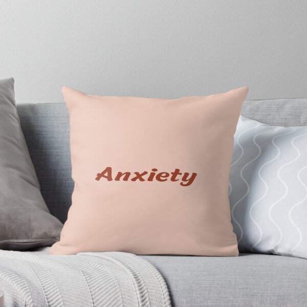 Item preview, Anxiety – Diseño tipográfico bold en terracota sobre fondo pastel designed and sold by Kokorolab.