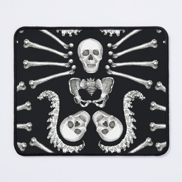 Item preview, Gothic Skeleton Bones Pattern with Skulls and Spines for Halloween designed and sold by Sveta Aho.