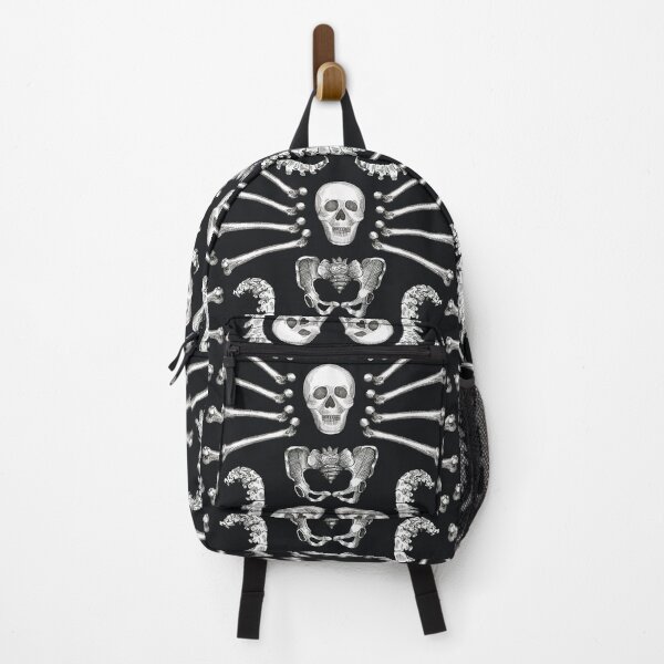 Item preview, Gothic Skeleton Bones Pattern with Skulls and Spines for Halloween designed and sold by Sveta Aho.