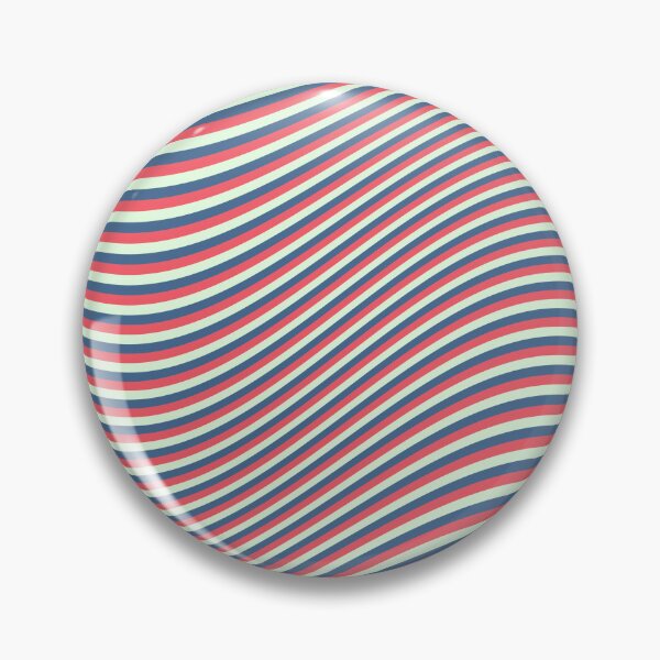 Item preview, Forest mint,bubblegum pink and  baltic blue color strips waves. designed and sold by Designfs.