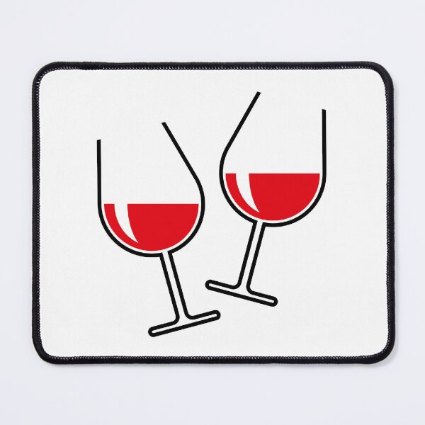 Item preview, 2 Toasting Red Wine Glasses (Bulbous / Open) designed and sold by MrFaulbaum.