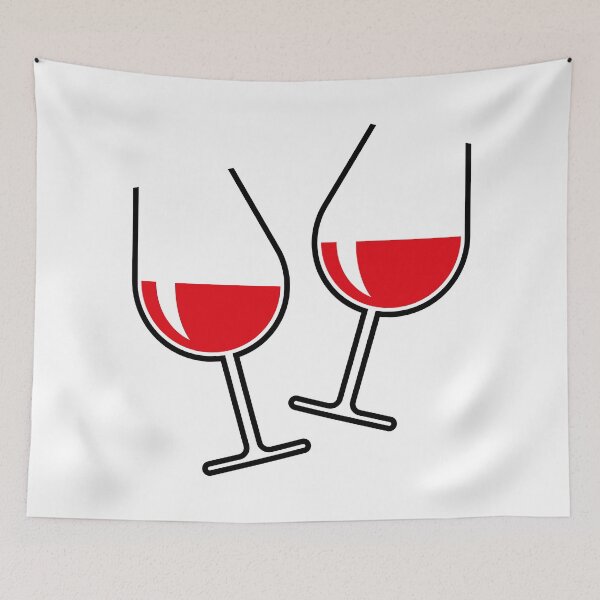 Item preview, 2 Toasting Red Wine Glasses (Bulbous / Open) designed and sold by MrFaulbaum.