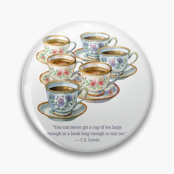 Item preview, Vintage Cup Stack C. S. Lewis Tea Quote designed and sold by AnimaliaStar.