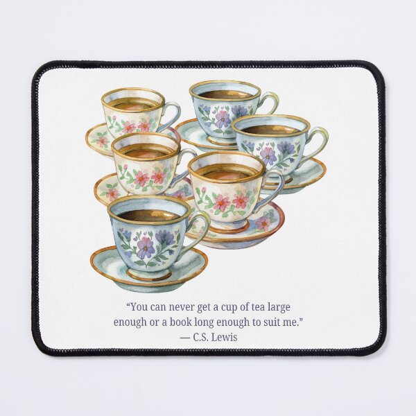Item preview, Vintage Cup Stack C. S. Lewis Tea Quote designed and sold by AnimaliaStar.