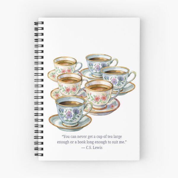 Item preview, Vintage Cup Stack C. S. Lewis Tea Quote designed and sold by AnimaliaStar.