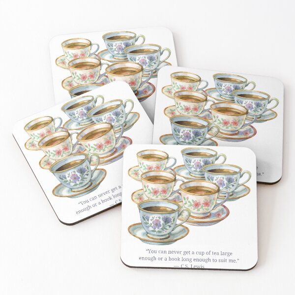 Item preview, Vintage Cup Stack C. S. Lewis Tea Quote designed and sold by AnimaliaStar.