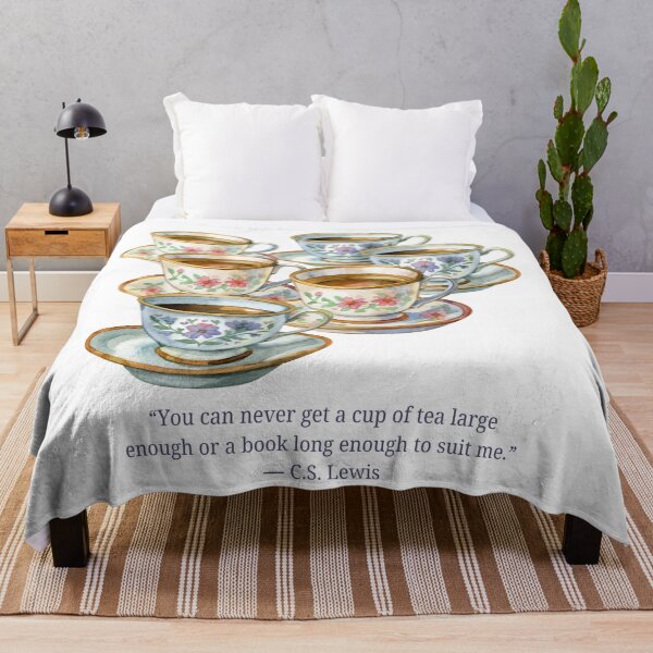 Item preview, Vintage Cup Stack C. S. Lewis Tea Quote designed and sold by AnimaliaStar.