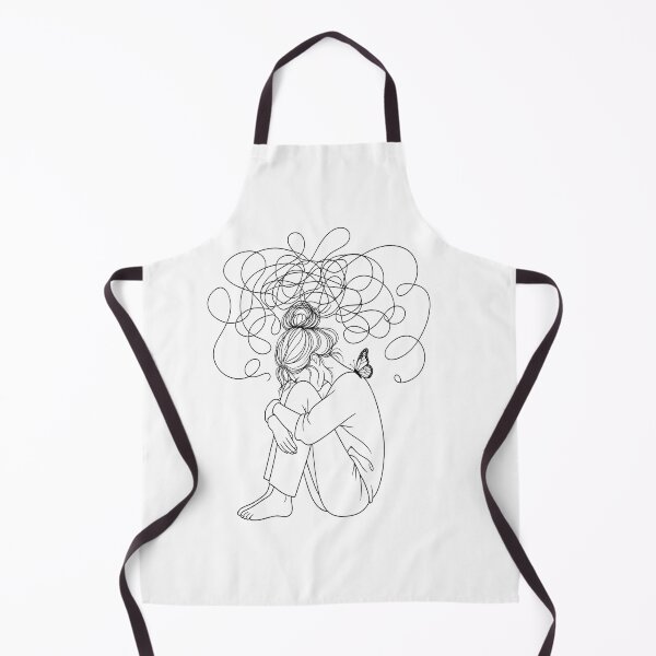 Item preview, Overthinking Mind Mental Health Line Art designed and sold by JMDG Studio.