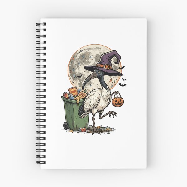 Item preview, Spooky Cute Halloween Bin Chicken Witch Under the Full Moon Pumpkin designed and sold by SOUFIANE1991.