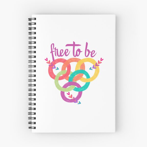 Item preview, Free To Be Colorful Interlocking Rings Arrow Art designed and sold by EchoPrint Co..
