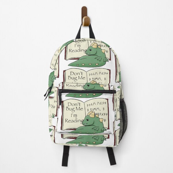 Item preview, Cute Dragon Reading Book Dont Bug Me Sarcastic designed and sold by The Soapiest Goat.