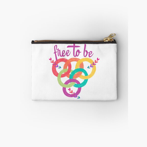 Item preview, Free To Be Colorful Interlocking Rings Arrow Art designed and sold by EchoPrint Co..