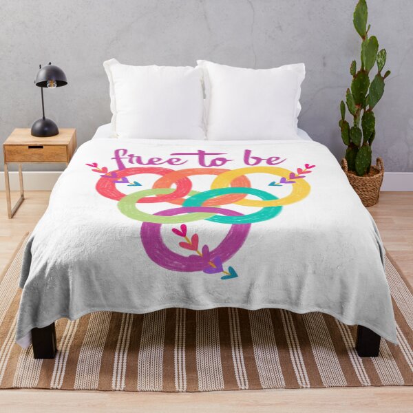 Item preview, Free To Be Colorful Interlocking Rings Arrow Art designed and sold by EchoPrint Co..