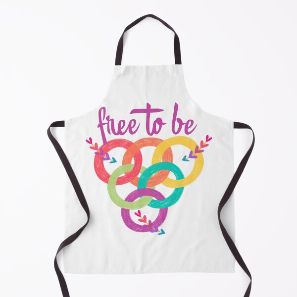Item preview, Free To Be Colorful Interlocking Rings Arrow Art designed and sold by EchoPrint Co..