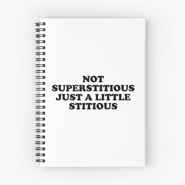Item preview, Not Superstitious Just A Little Stitious designed and sold by ChungusLiving.