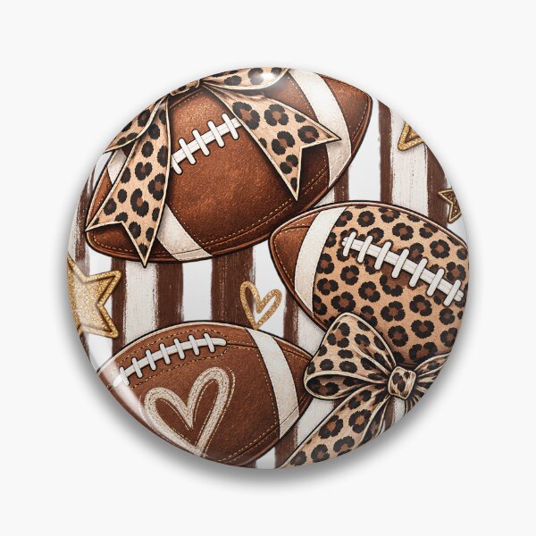 Item preview, Patterned Football Coquette Bow Striped Checkered Polka Dot Game Day Trendy Fall designed and sold by VGAfanatic.