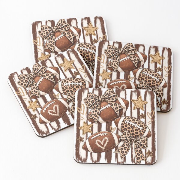 Item preview, Patterned Football Coquette Bow Striped Checkered Polka Dot Game Day Trendy Fall designed and sold by VGAfanatic.