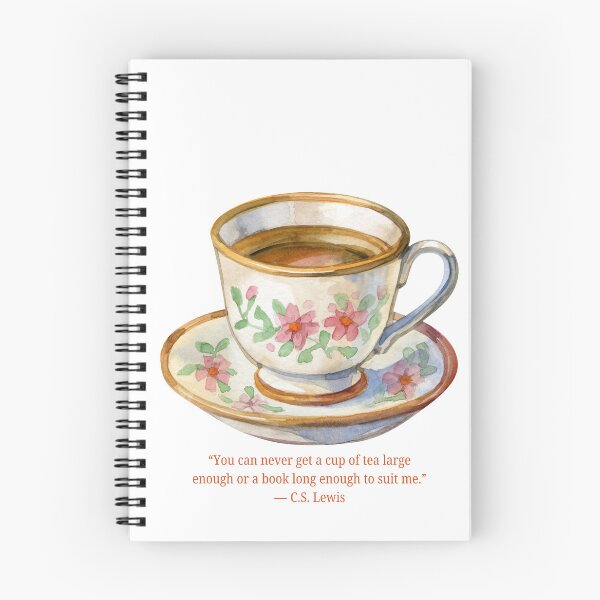 Item preview, Vintage Cup With C. S. Lewis Tea Quote designed and sold by AnimaliaStar.