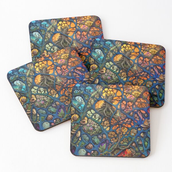Item preview, Fractal Forest Ecosystem Organic Lattice designed and sold by pinkal.