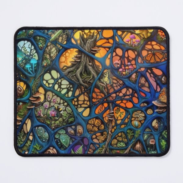 Item preview, Fractal Forest Ecosystem Organic Lattice designed and sold by pinkal.
