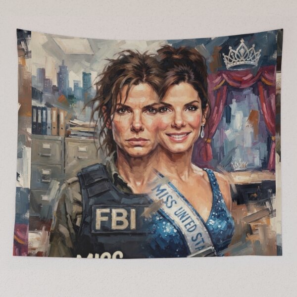 Item preview, Miss Congeniality Action Comedy Fine Art Tribute designed and sold by Art's Diner.