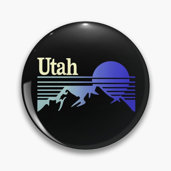 Item preview, Retro Utah Mountain Sunset Vintage State Pride Design designed and sold by ApollonApparel.