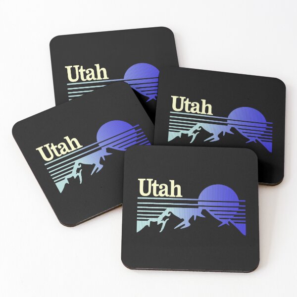 Item preview, Retro Utah Mountain Sunset Vintage State Pride Design designed and sold by ApollonApparel.