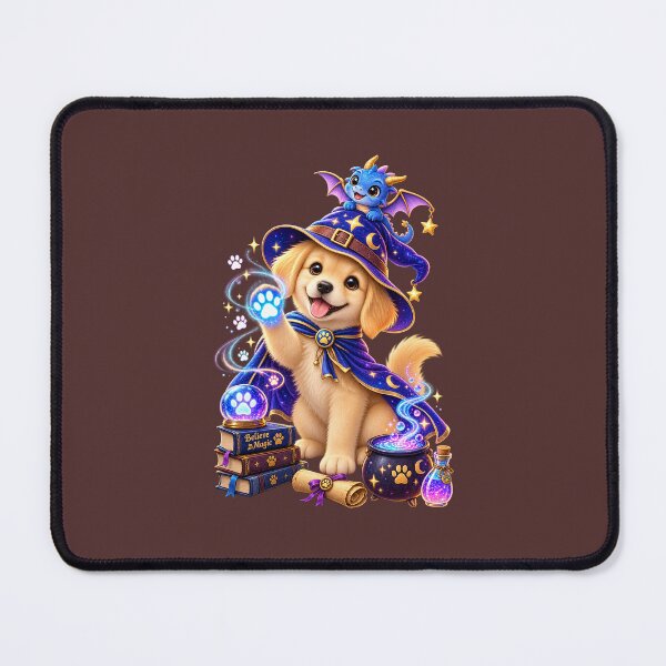 Item preview, Magical Wizard Dog Sticker | Cute Puppy Fantasy Magic Art | Dog Lover Gift | Enchanted Paws designed and sold by Ishratparween11.