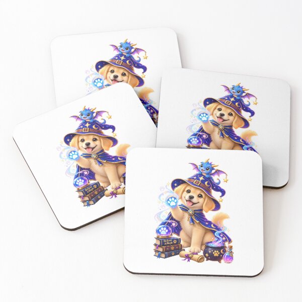 Item preview, Magical Wizard Dog Sticker | Cute Puppy Fantasy Magic Art | Dog Lover Gift | Enchanted Paws designed and sold by Ishratparween11.