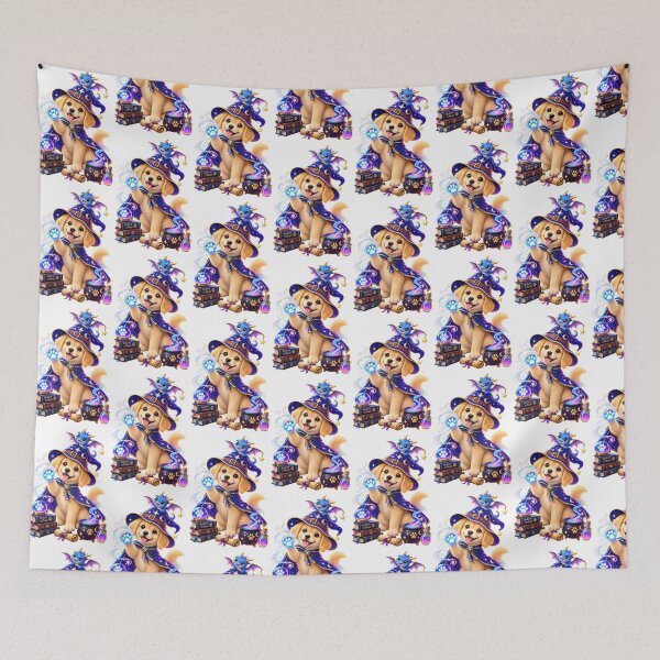 Item preview, Magical Wizard Dog Sticker | Cute Puppy Fantasy Magic Art | Dog Lover Gift | Enchanted Paws designed and sold by Ishratparween11.