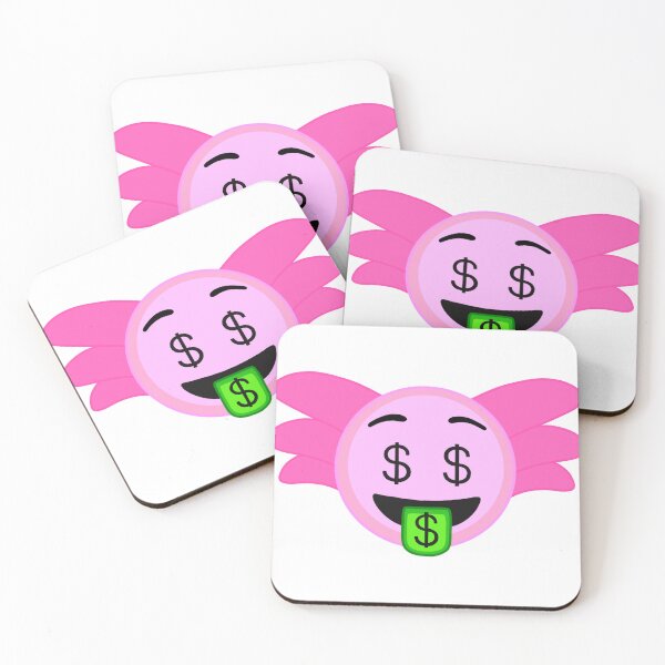 Item preview, Cute Money Mouth Axolotl Emoji Funny Cartoon  designed and sold by The Soapiest Goat.