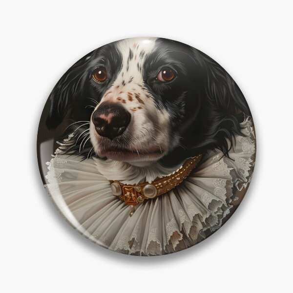 Item preview, Aristocratic Border Collie – Renaissance Royal Dog Portrait designed and sold by Artdavesalzburg.