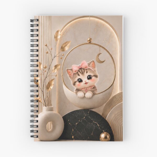 Item preview, Kawaii Kitten Moon Nursery Wall Art designed and sold by dreamybyana.