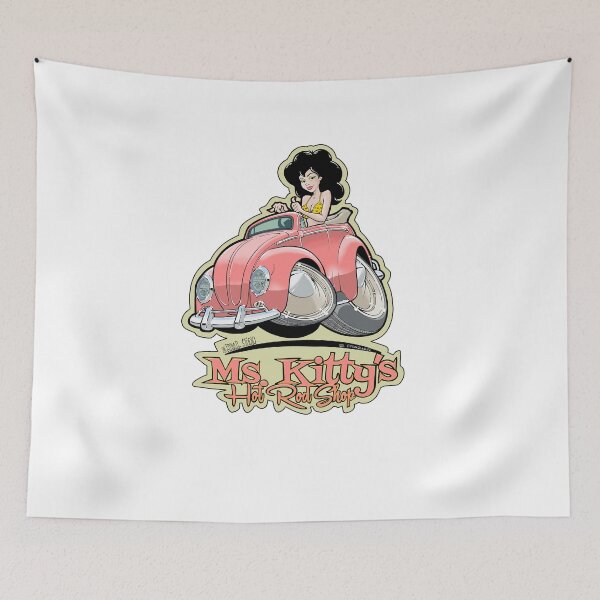 Item preview, Miss Kitty’s Rod Shop Pink Bug designed and sold by FlyballStudio.