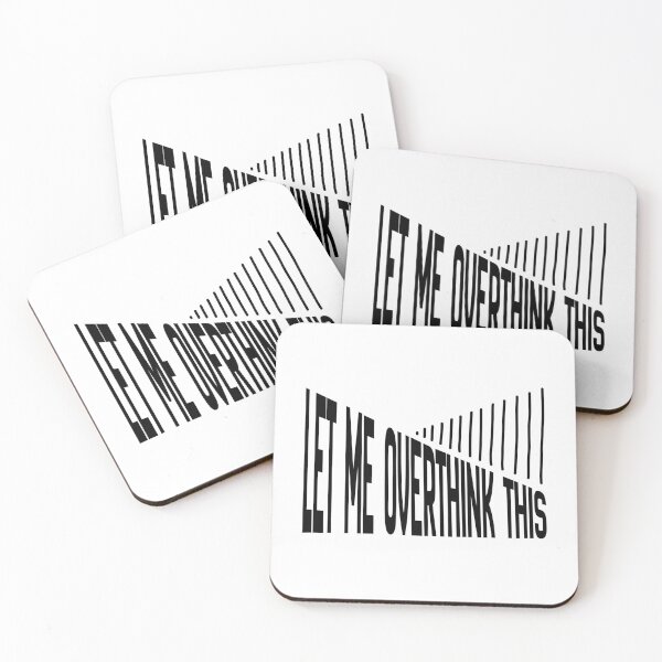 Item preview, Let Me Overthink This – Funny Overthinking Typography designed and sold by ArtivaaStudio.