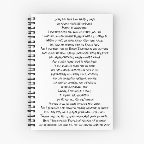 Item preview, Fear and Friday's (poem) designed and sold by chaotic_dean.