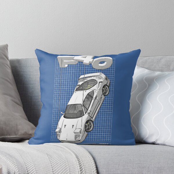 Item preview, F40 Supercar Blueprint Art Print  designed and sold by PrimeRacer.